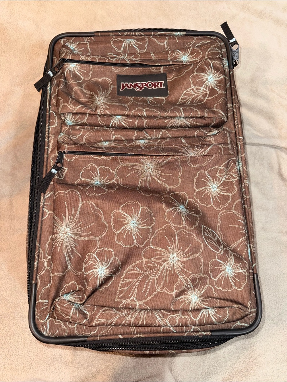 Jansport - Brown Floral Carry-on